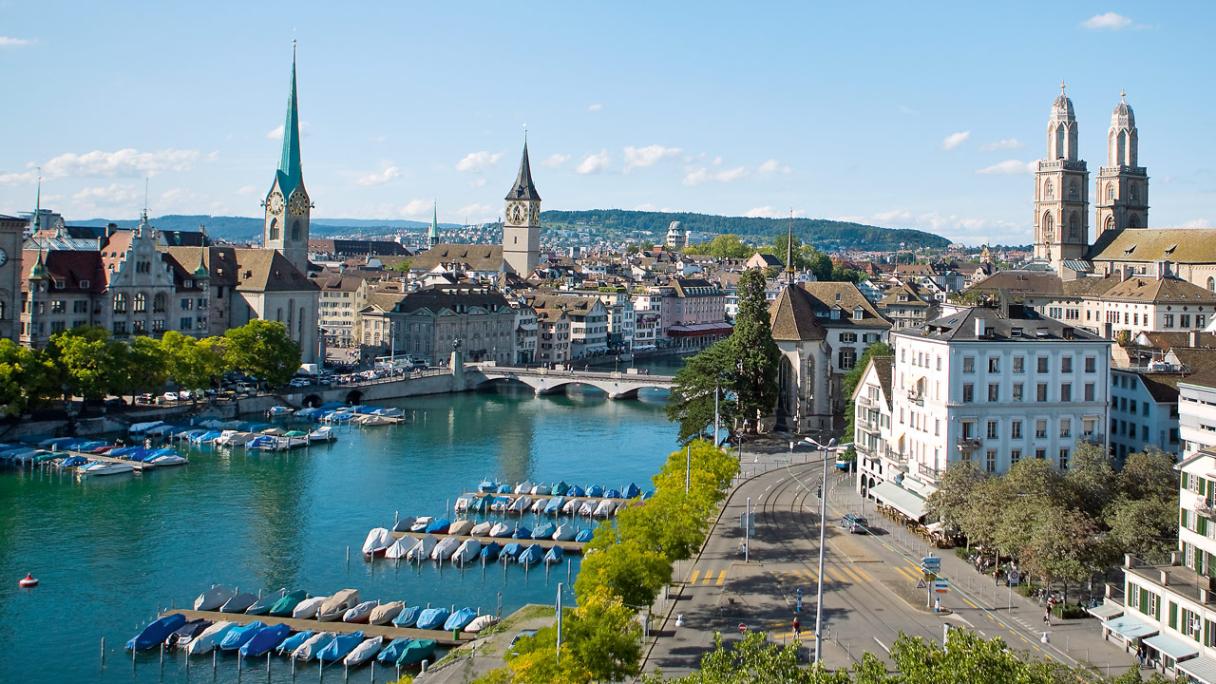 Vue générale de la ville de Zurich