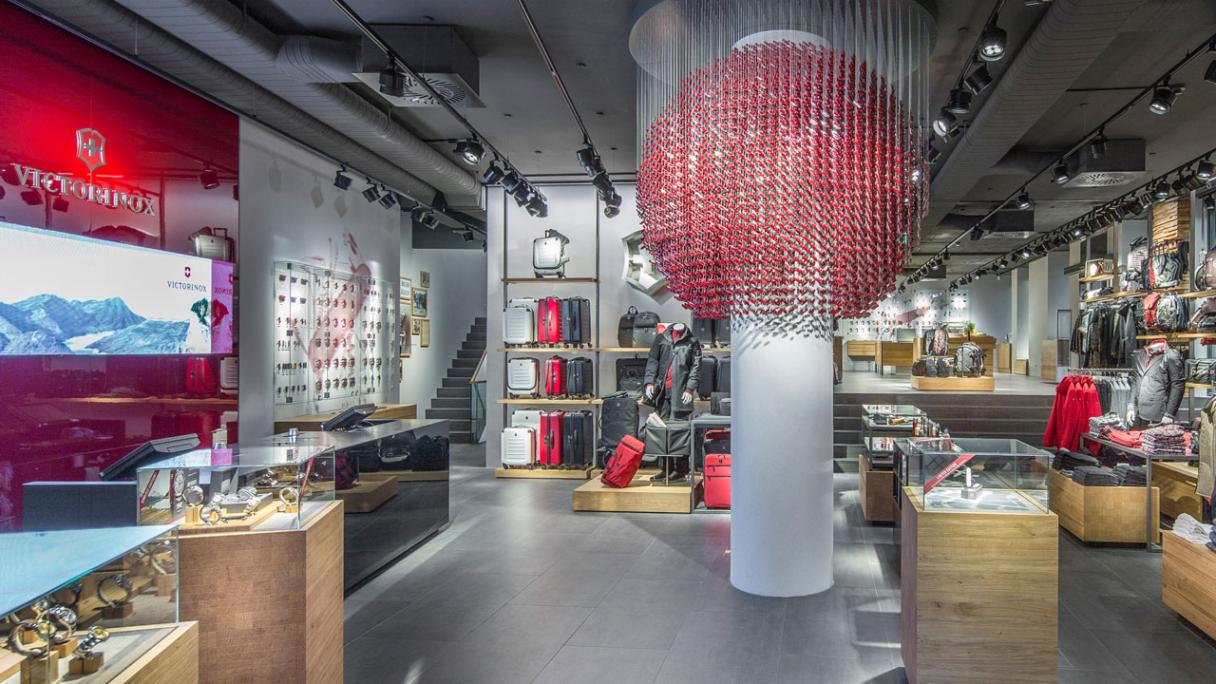 Inside view of the the Flagship Store Zurich