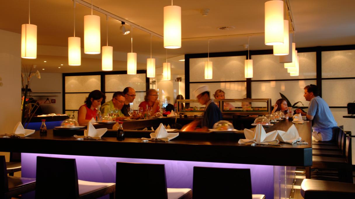 Sayori Sushi Bar Rapperswil, vista interna