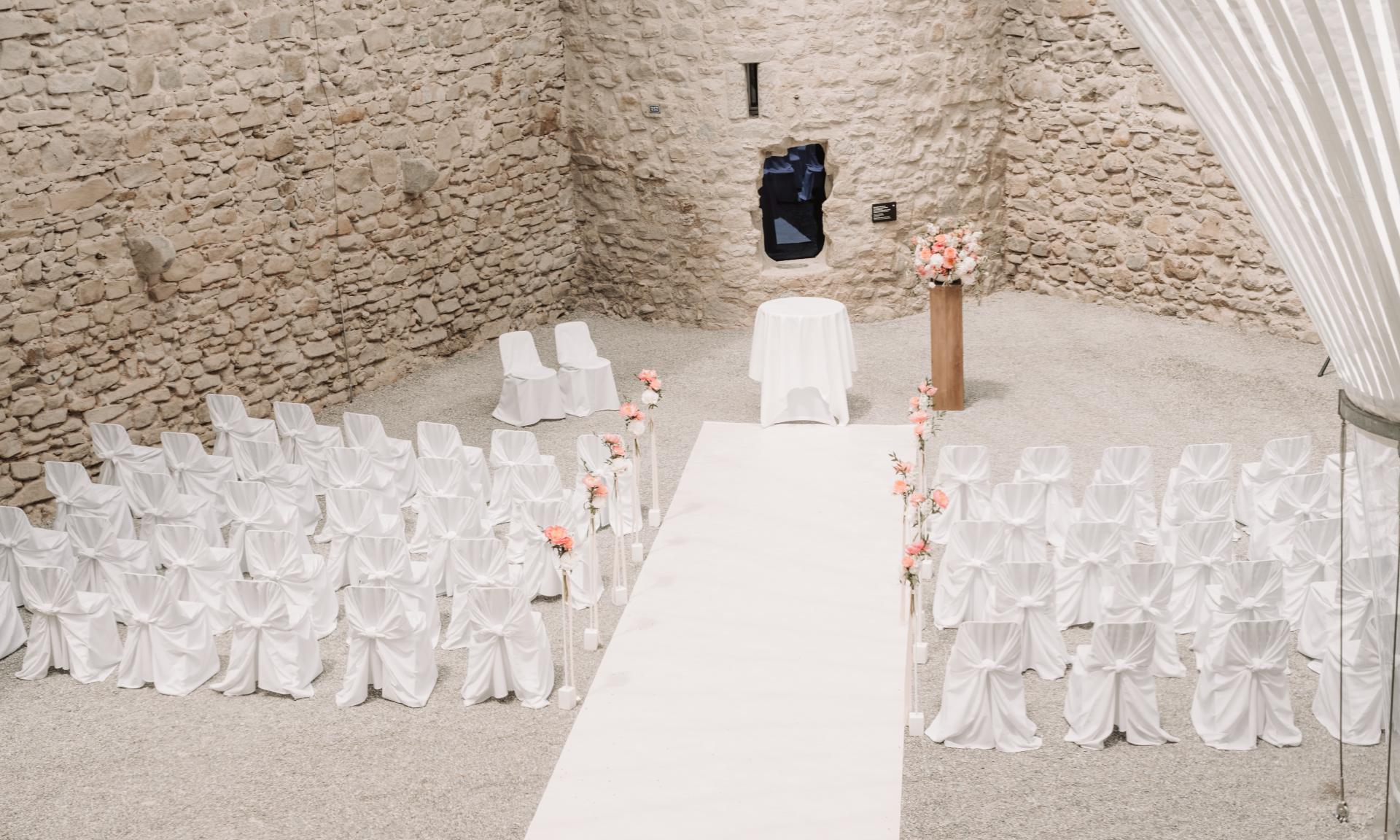 Hochzeit Schloss Innenhof