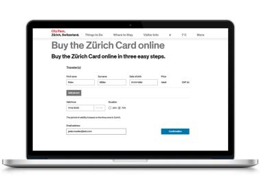 Zürich Card Webshop