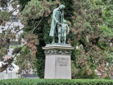Statue of Johann Heinrich Pestalozzi in Zurich