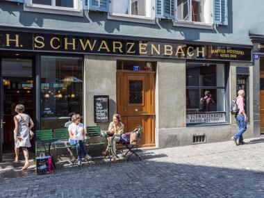 Shopping à Zurich, Niederdorf: Schwarzenbach Kolonialwaren, Epicerie