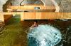 Bathing at the Thermalbad & Spa Zurich amid the century-old stone vaults of the former brewery